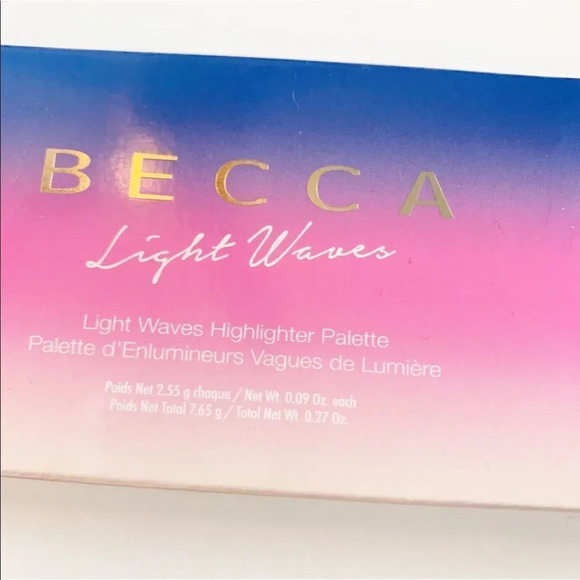 Becca Cosmetics Light Waves Highlighter Palette Makeup Artist Glow Shimmer - Picture 2 of 6